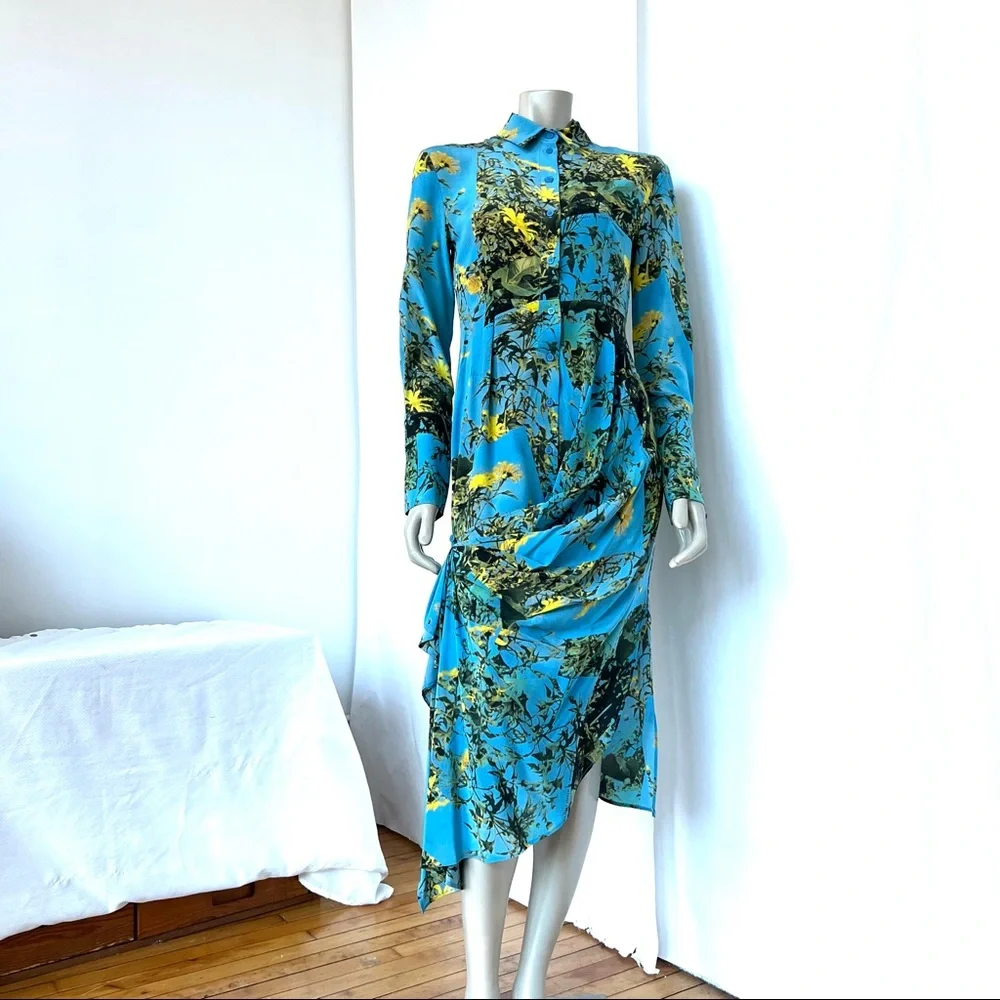 TOPSHOP floral Shirt Dress - Picture 4 of 16